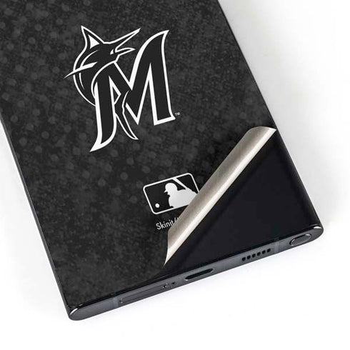 MLB Miami Marlins Dark Wash Galaxy S25 Ultra Skin